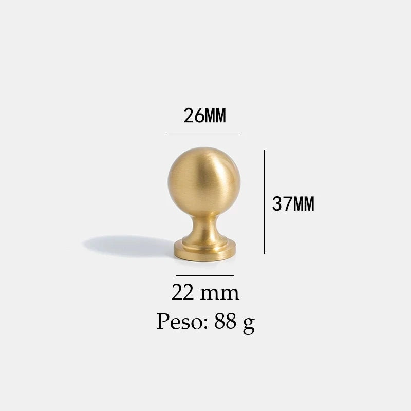 Puxador Modica Dourado Escovado Ponto 26 mm - medidas