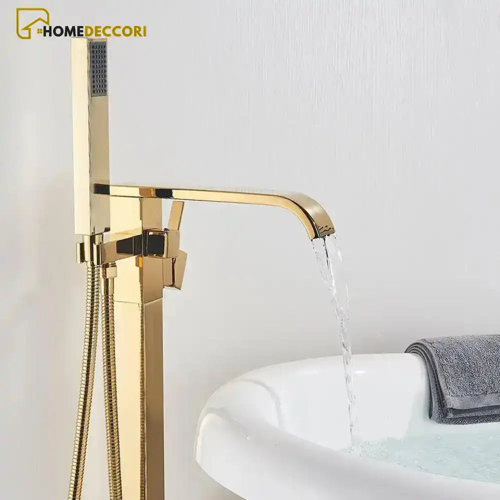 Torneira De Piso Cachoeira Para Banheira Misturador De Imersão Venere - Homedeccori
