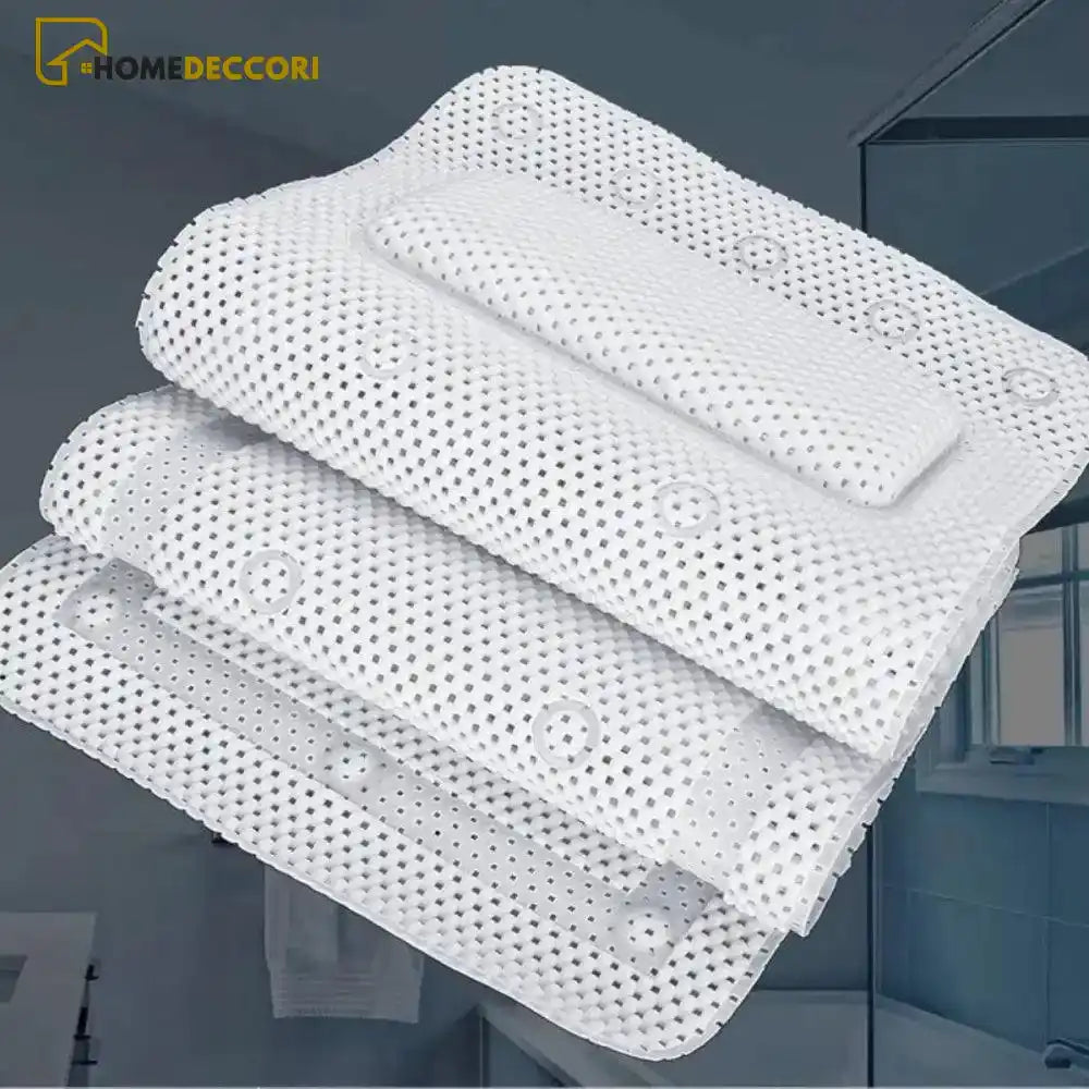Tapete Para Banheira Com Travesseiro Spa 3D Antiderrapante - Homedeccori