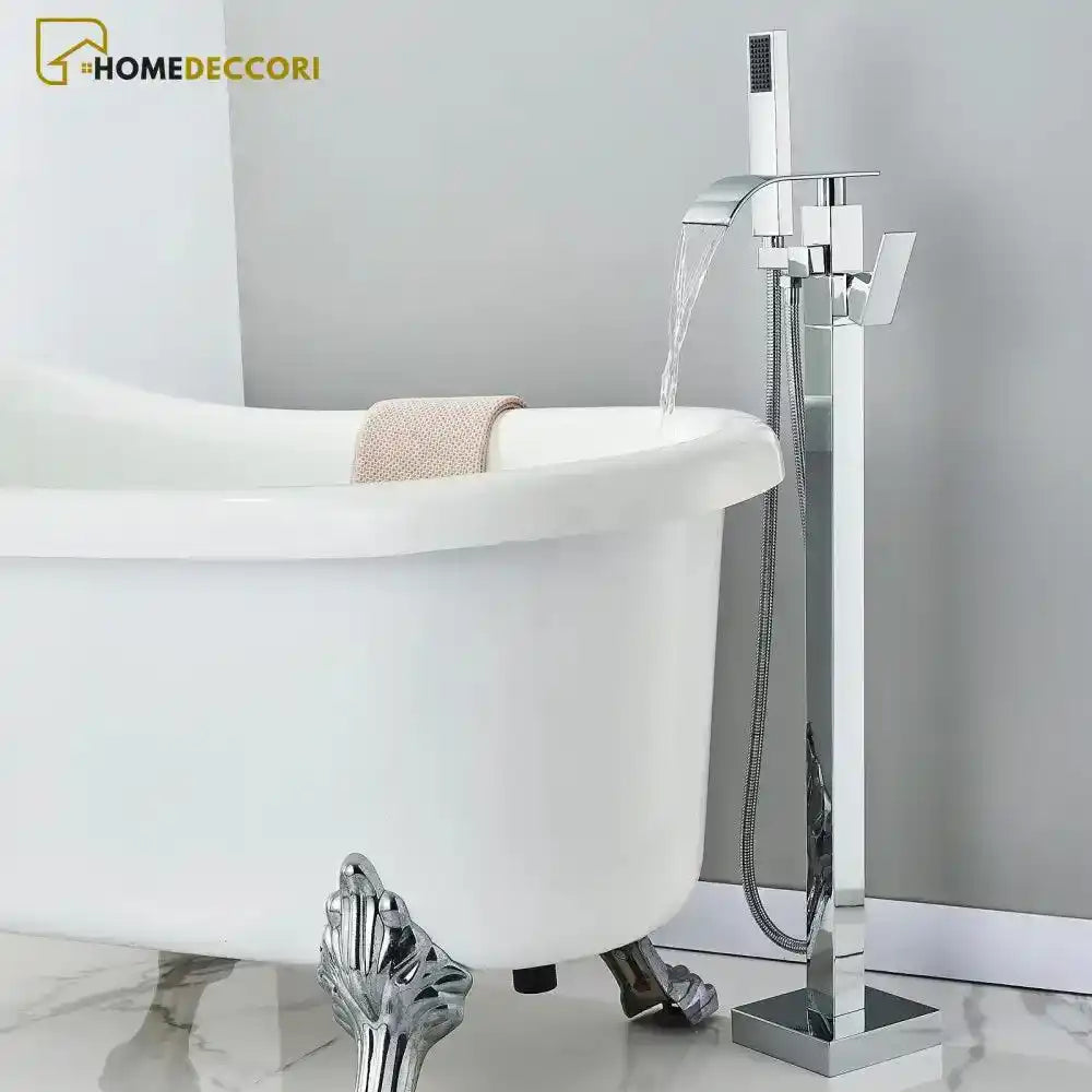 Torneira De Piso Para Banheira Misturador De Imersão Cascata Havic - Homedeccori