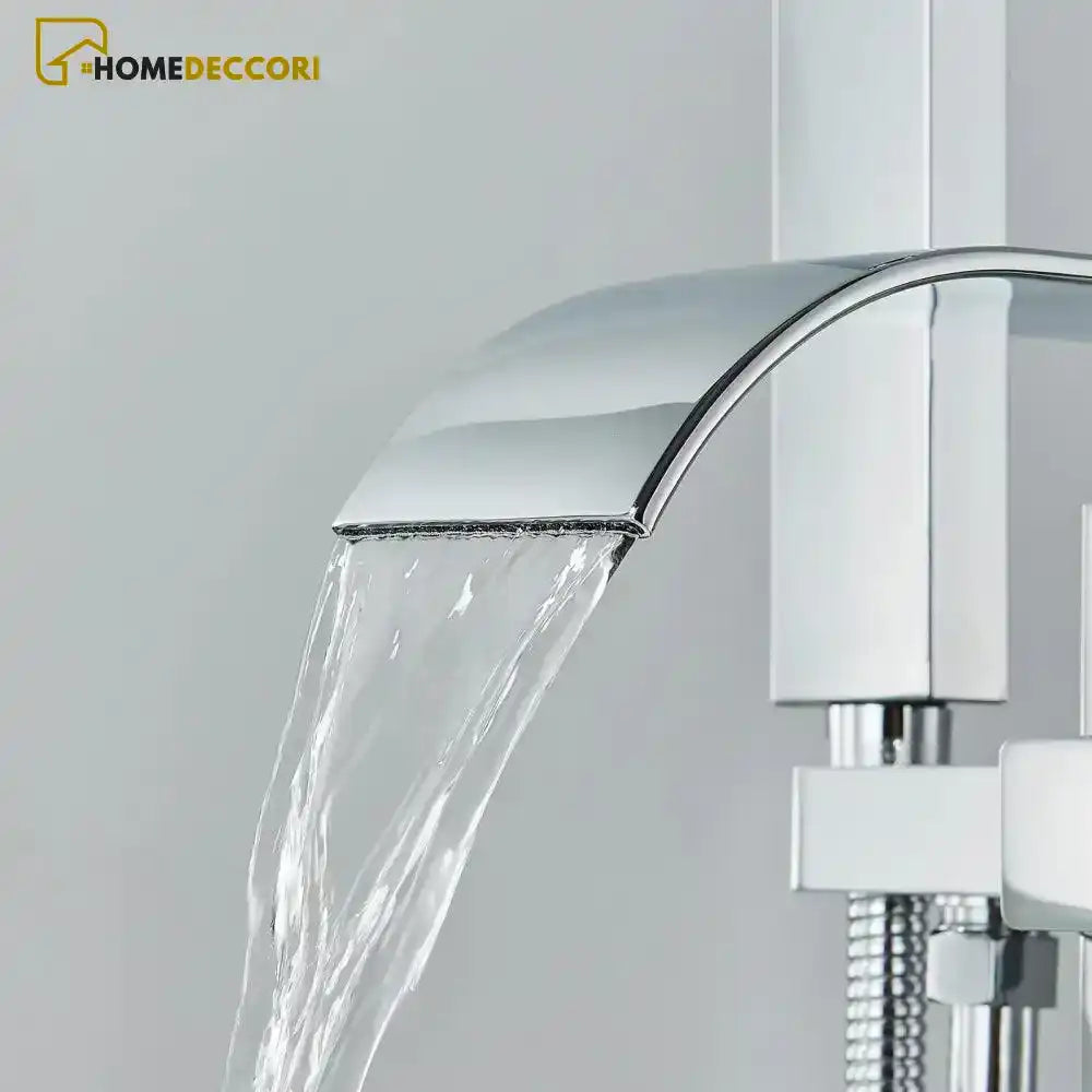 Torneira De Piso Para Banheira Misturador De Imersão Cascata Havic - Homedeccori