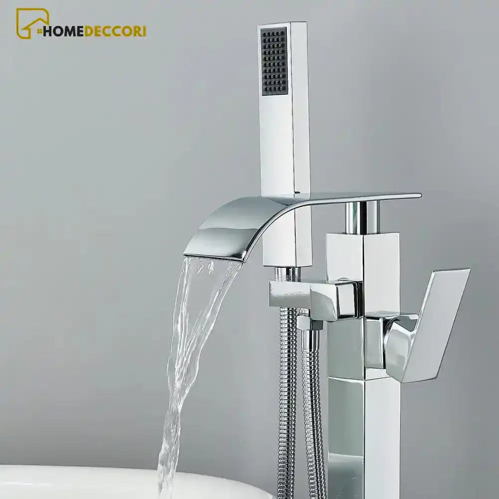 Torneira De Piso Para Banheira Misturador De Imersão Cascata Havic - Homedeccori