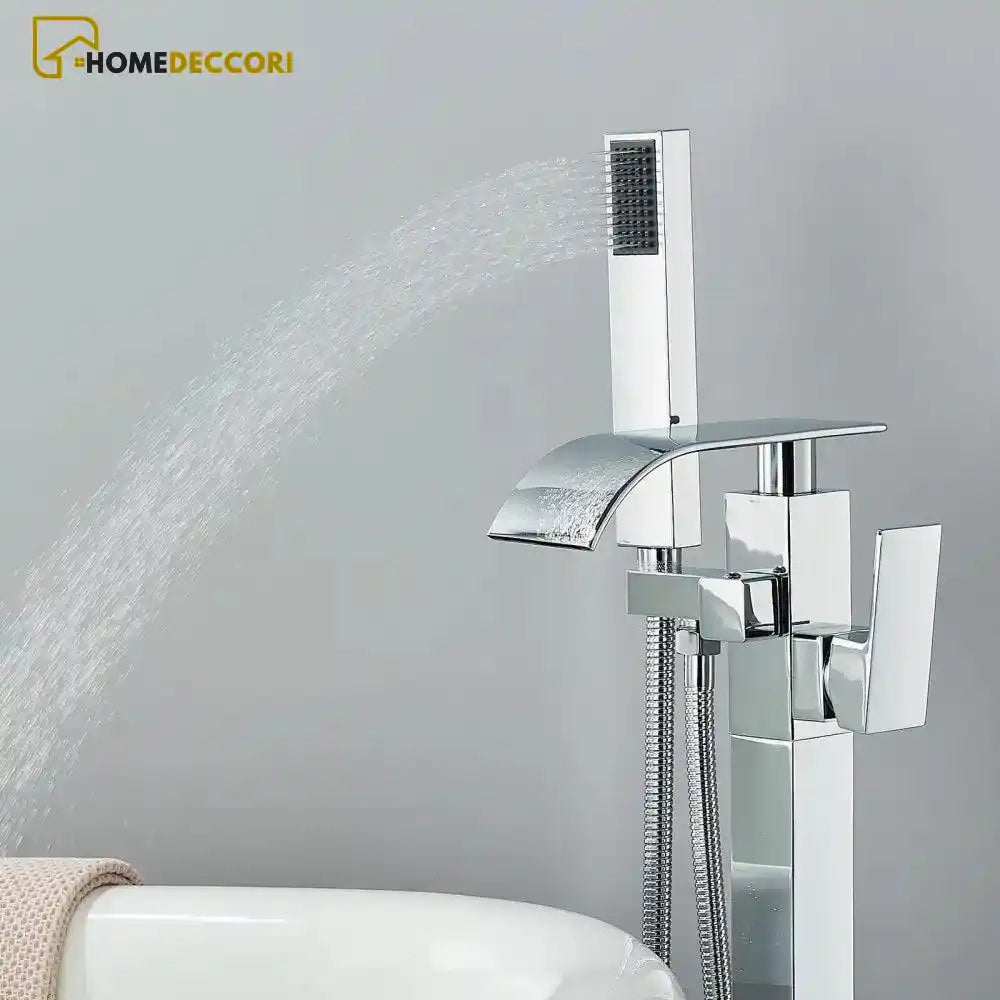 Torneira De Piso Para Banheira Misturador De Imersão Cascata Havic - Homedeccori