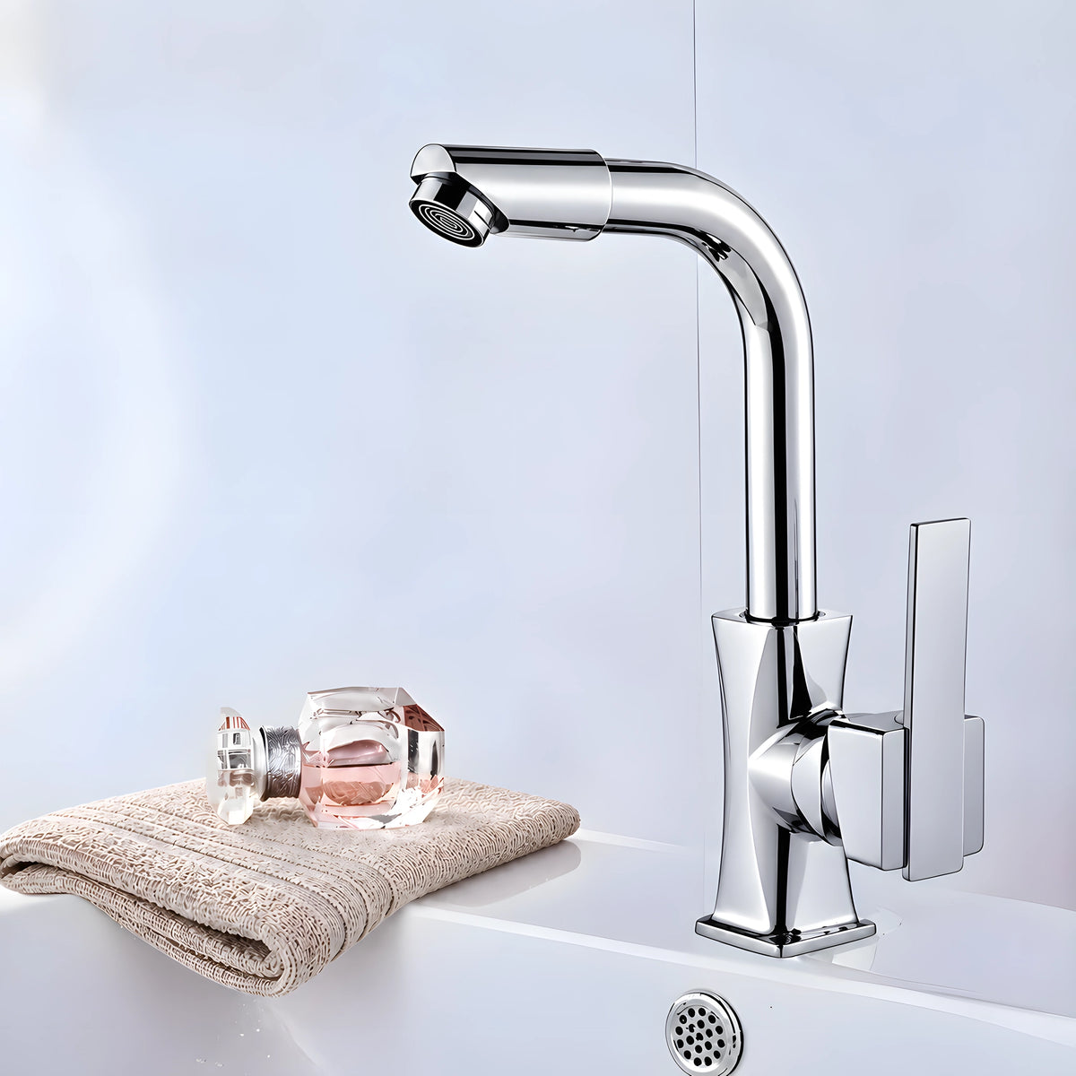 Torneira para banheiro Fontaine de Luxé cromado - Homedeccori