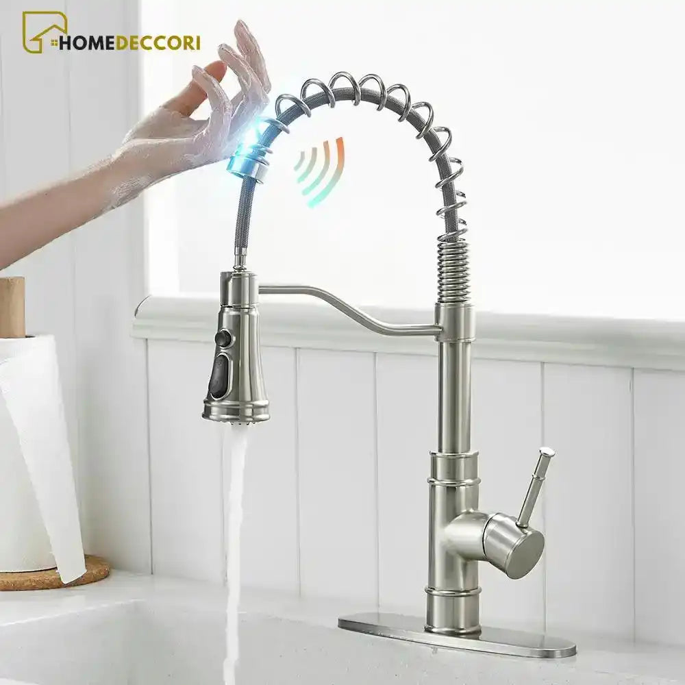 Torneira Gourmet Sensor Extensível Spray Trio Zedra - Homedeccori