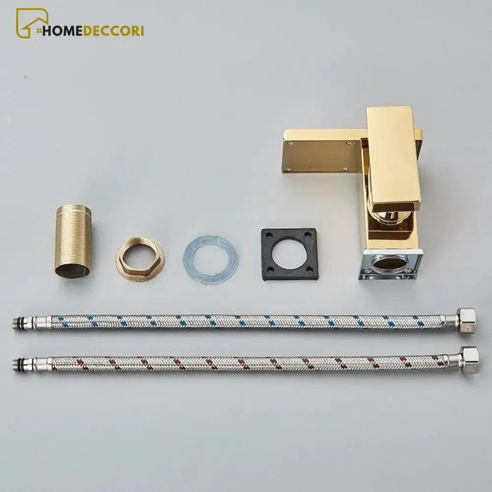 Torneira Para Banheiro Casacata LED Monocomando Di Vetro - Homedeccori