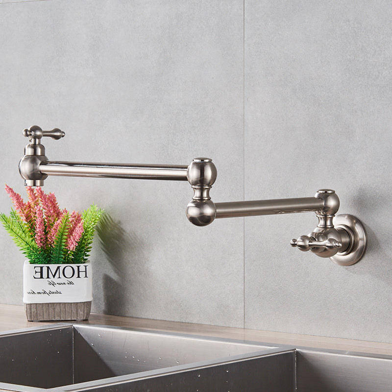 Torneira articulada de parede em inox Veneza da Homedeccori para cozinha