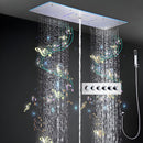 Ducha De Teto Spa Inox Aura Jet 90x30cm Com LED E Som | Homedeccori