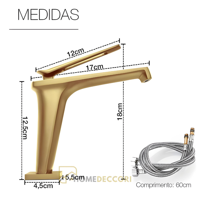 Torneira Monocomando Misturador Moderna para Banheiro Majestic