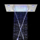 Chuveiro De Teto Embutir Cascata Inox LED Spa AquaLuminos