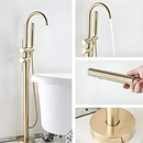 Misturador De Piso Para Banheira Harlem Níquel Escovado