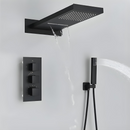 Chuveiro A Gás Inox Cascata Com Ducha Manual Spa Urban