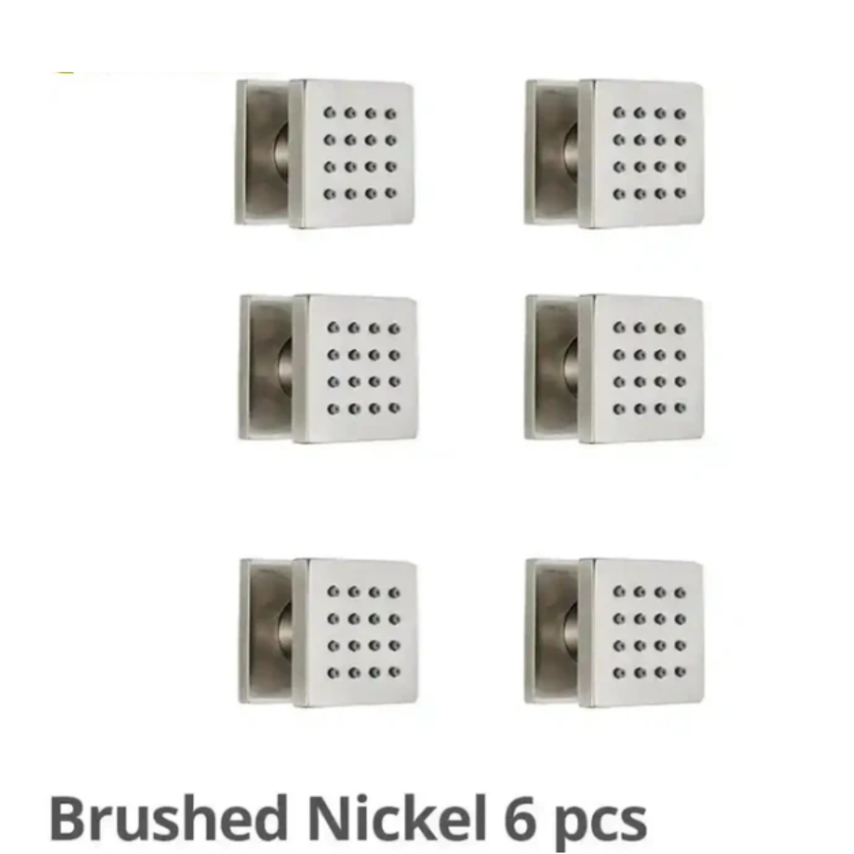 Conjunto de 6 jatos de hidromassagem para spa em níquel escovado Homedeccori