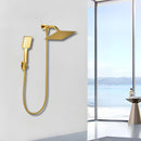 Chuveiro Ducha Inox Quadrado 20x20 Com Ducha Manual E Desviador AquaLine