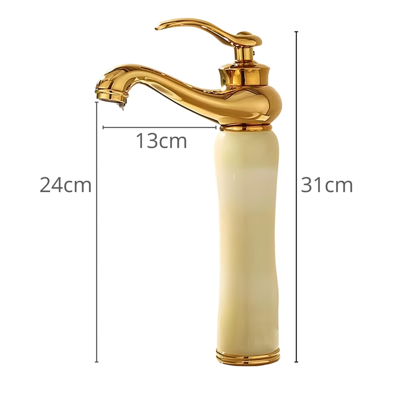Torneira Para Banheiro Monocomando Vintage Inox Syria