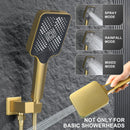 Chuveiro de Teto Spa Dourado Escovado 30cm Bellagio | Importado EUA