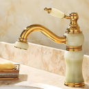 Torneira Para Banheiro Monocomando Vintage Dourada Inox Aviny