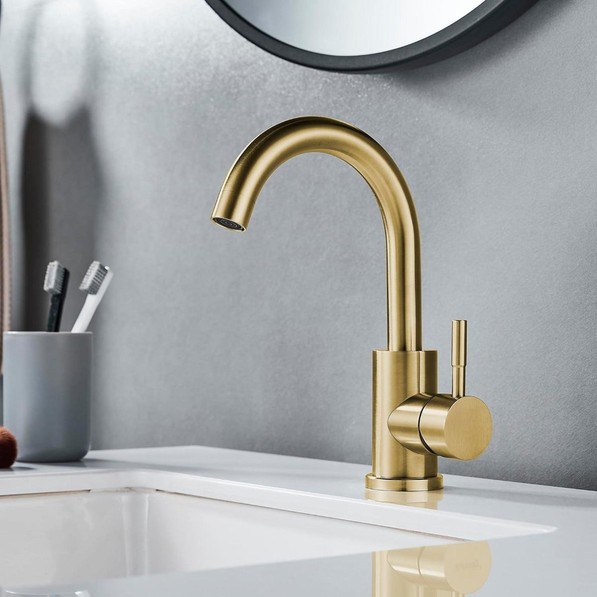 Torneira Para Banheiro Monocomando Inox Bancada Deluxe