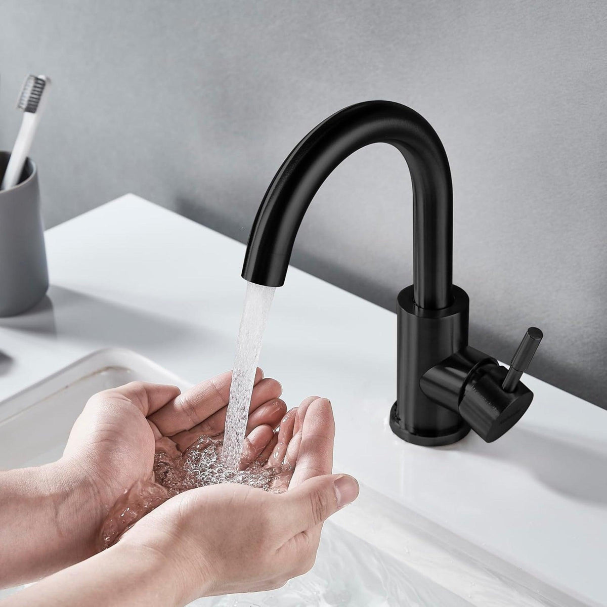 Torneira Para Banheiro Monocomando Inox Bancada Deluxe