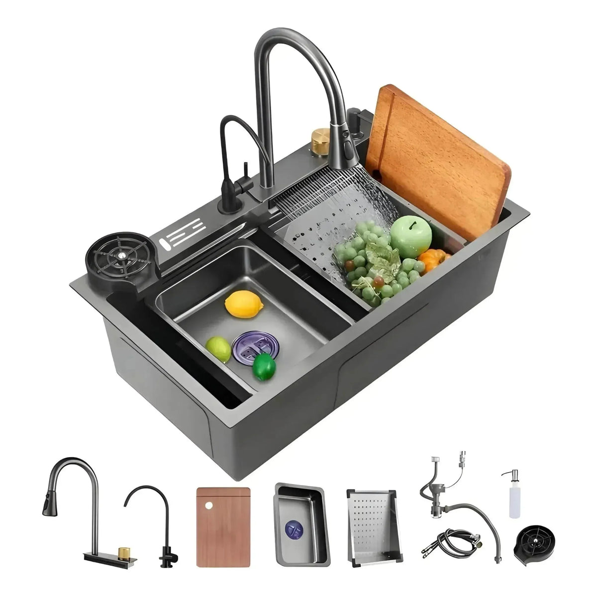 Cuba Gourmet Cozinha Pia Multifuncional Inox Inteligente Completa OptiClean - Homedeccori