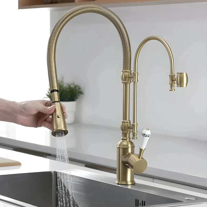Torneira Gourmet Cozinha Monocomando Clássica Luxo Aurélie
