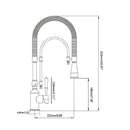 Torneira Gourmet Cozinha Monocomando Clássica Luxo Aurélie