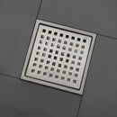 Ralo De Banheiro Quadrado Inox Grelha Com Coletor 11cm/15cm