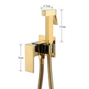 Ducha Higiênica Monocomando Inox AquaFresh Spray Bidê Parede