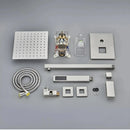 Chuveiro De Teto Inox Escovado Completo Ultraslim