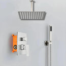 Chuveiro De Teto Inox Escovado Completo Ultraslim