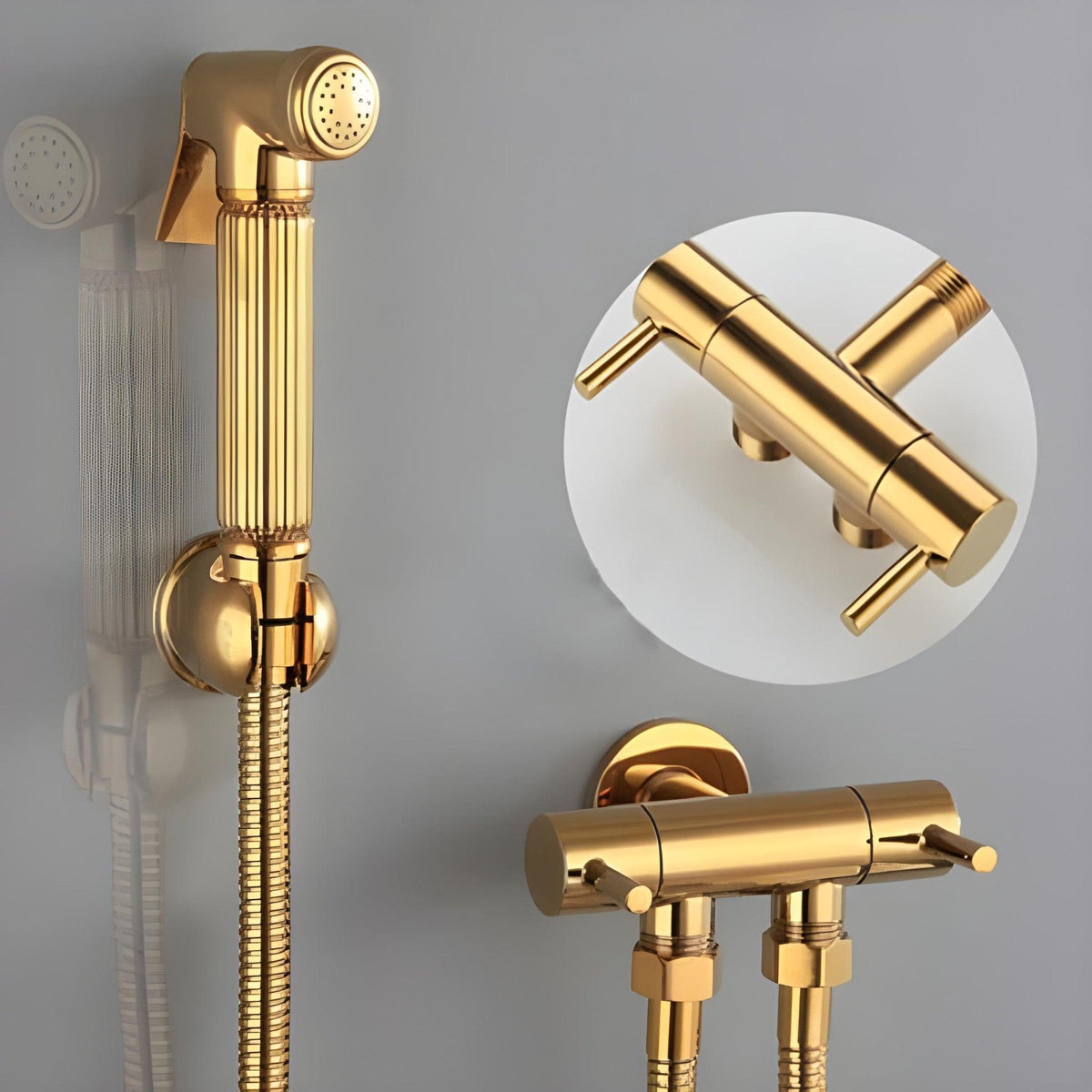 Ducha Higienica Para Banheiro Dourada GoldenSpray - Homedeccori