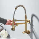 Torneira Gourmet De Parede Extensível Spray Agua Fria Napoli