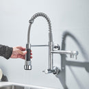 Torneira Gourmet De Parede Extensível Spray Agua Fria Napoli