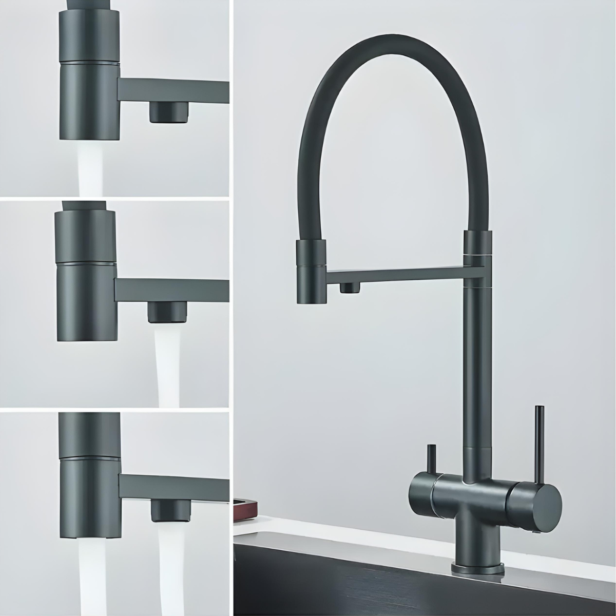 Torneira Gourmet Cozinha Monocomando Saida Para Filtro PalmFlow - Homedeccori