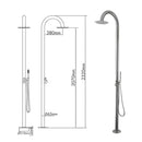 Chuveiro De Piso com Ducha Manual Para Área Externa Oásis