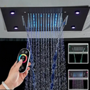 Chuveiro De Teto Embutir Cascata Inox LED Spa AquaLuminos