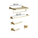 Acessórios para Banheiro Inox 304 Ouro Escovado Shine