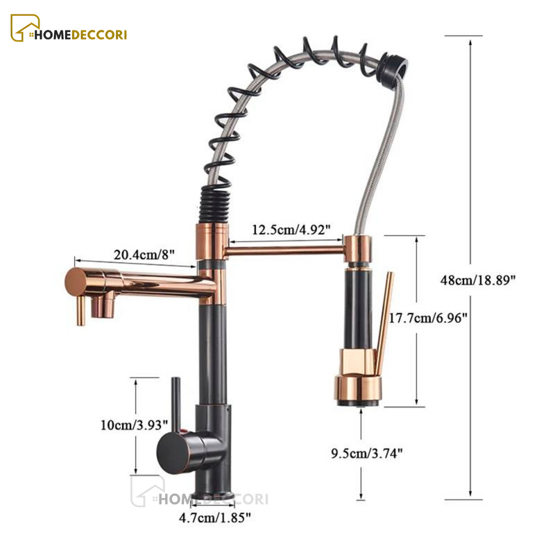 Torneira Gourmet Monocomando Extensivel Com Saida Para Filtro