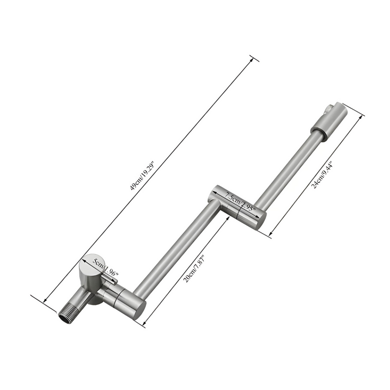 Torneira Gourmet Articulada Dobravel De Parede Monocomando Misturador AquaEase