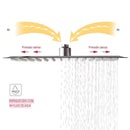 Chuveiro de Teto Inox imbutido Ducha 50x50 Slim LuxeRain