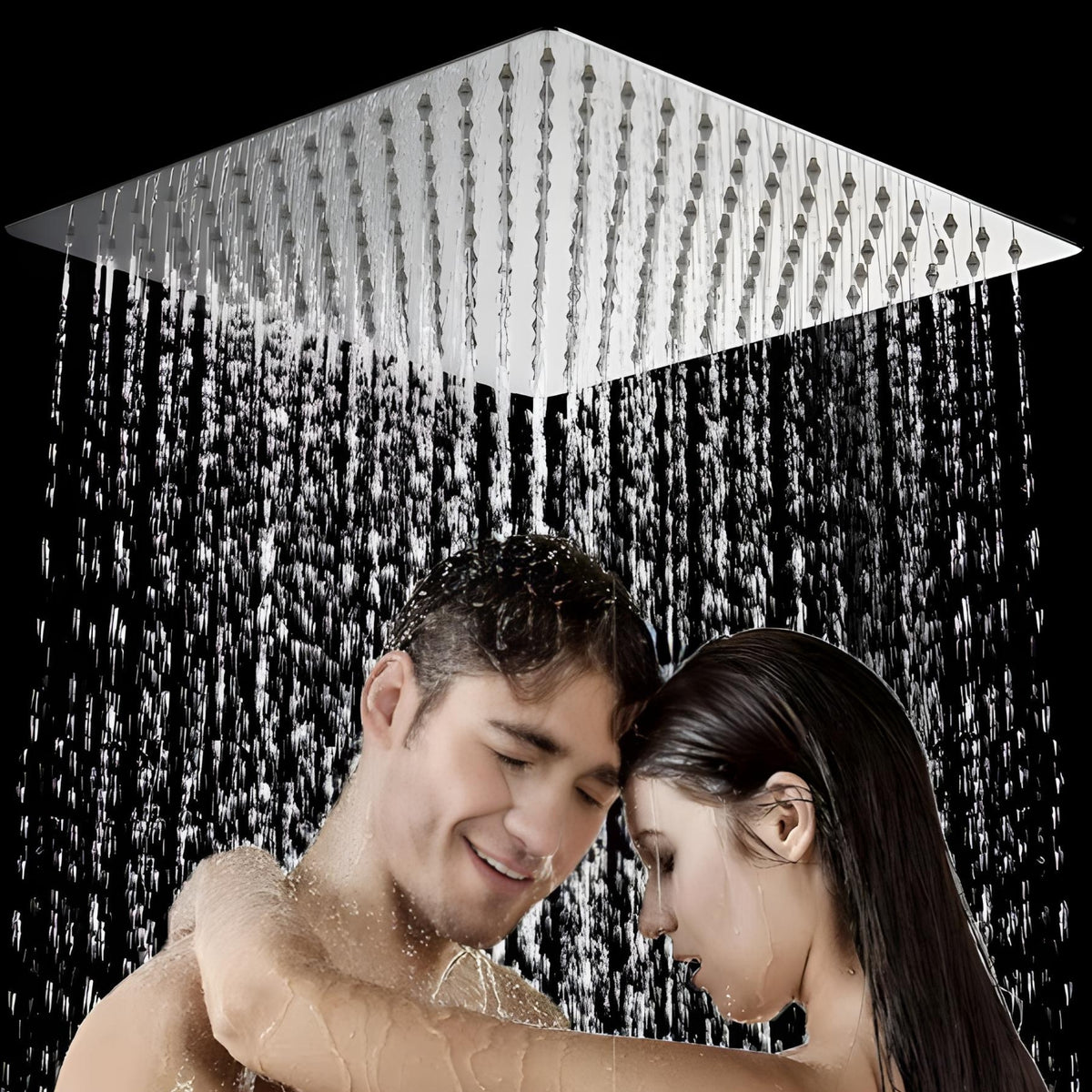 Chuveiro de Teto Inox imbutido Ducha 50x50 Slim LuxeRain