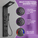 51.57" Shower Panel  shower system  with Adjustable Shower Head, Matte Black