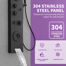 51.57" Shower Panel  shower system  with Adjustable Shower Head, Matte Black