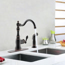 Torneira Gourmet Inox Monocomando Retrô Black Side Spray