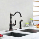 Torneira Gourmet Inox Monocomando Retrô Black Side Spray
