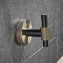 Acessórios Para Banheiro Inox Preto Com Dourado Latakia Luxe