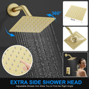 Chuveiro de Teto Spa Dourado Escovado 30cm Bellagio | Importado EUA