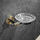 Acessórios Para Banheiro Inox Preto Com Dourado Latakia Luxe