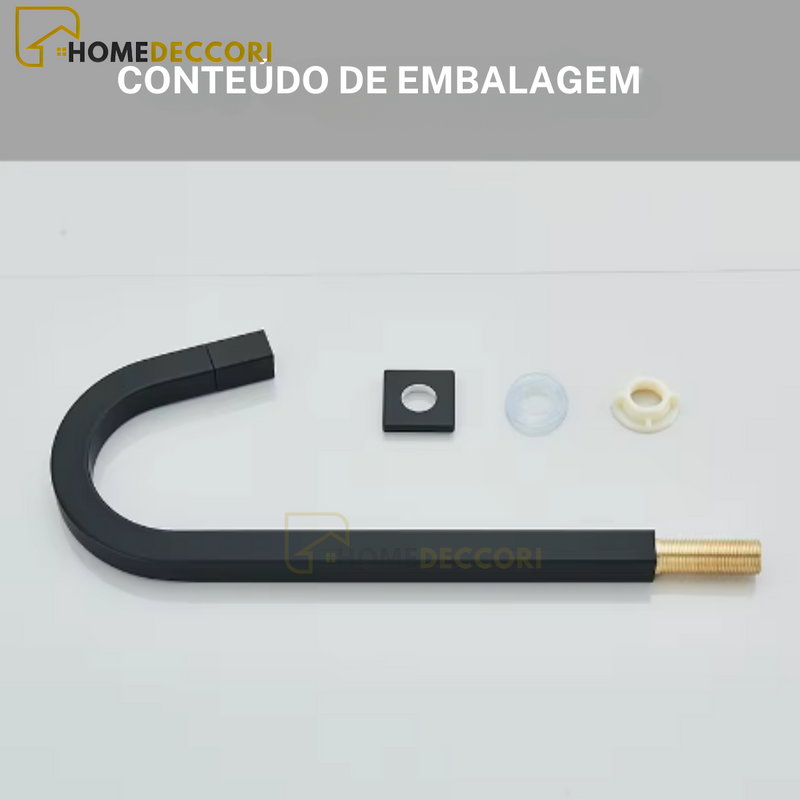 Torneira Para Banheiro Inox Água Fria Bica Alta Tuby