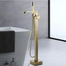Misturador De Piso Banheira Inox Monocomando Dourado Toscana